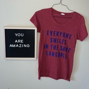 “Everyone Smiles in the Same Language” Tee